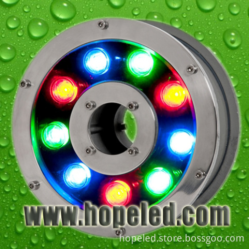 9W DMX RGB LED Underwater Light for Fountain